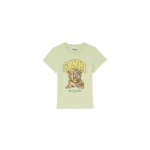 Ganni Baby Fit T-shirt with Tiger Top