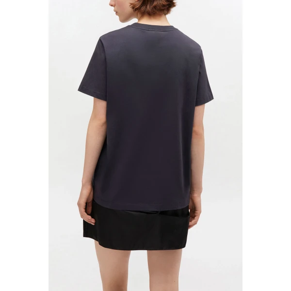 Ganni Black Rose T-shirt Top, view 4