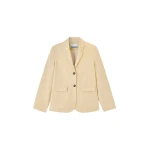 Ganni Blazer in Beige Suiting