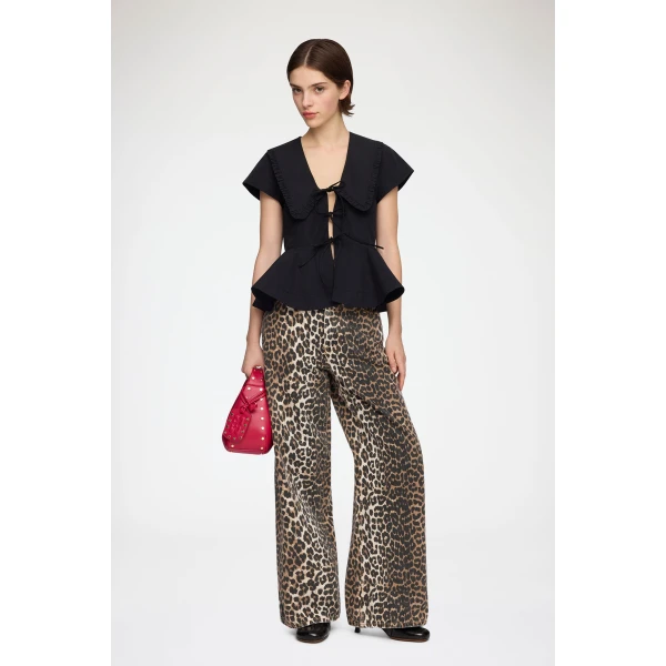 Ganni Blouse in Cotton Poplin, view 3