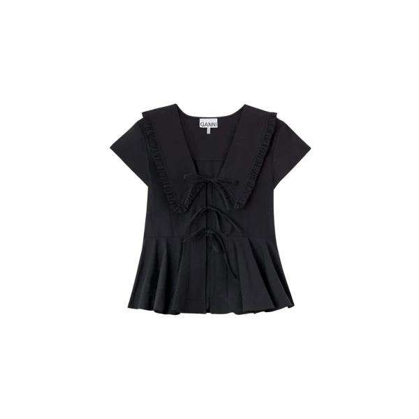 Ganni Blouse in Cotton Poplin
