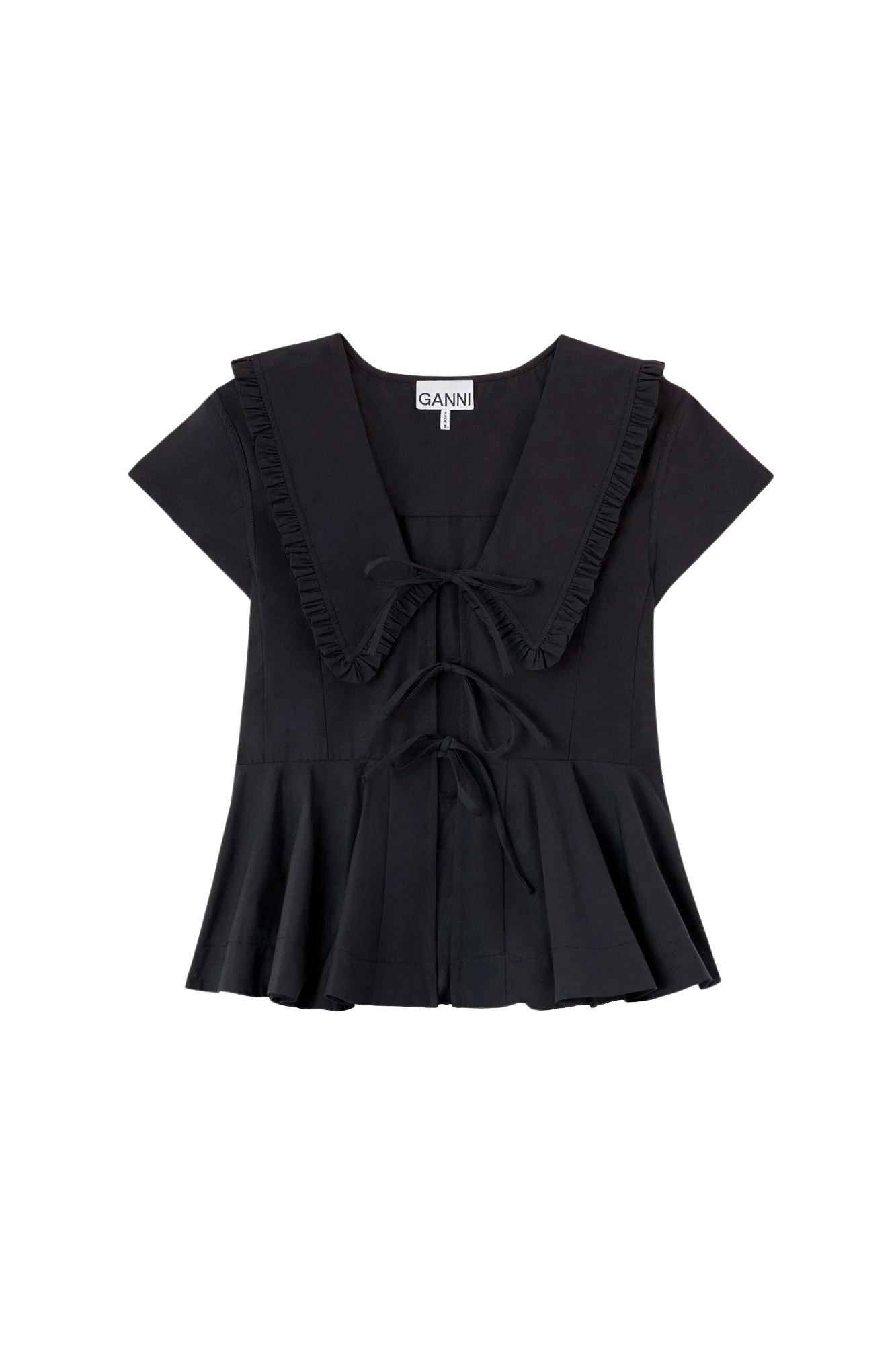 Ganni Blouse in Cotton Poplin