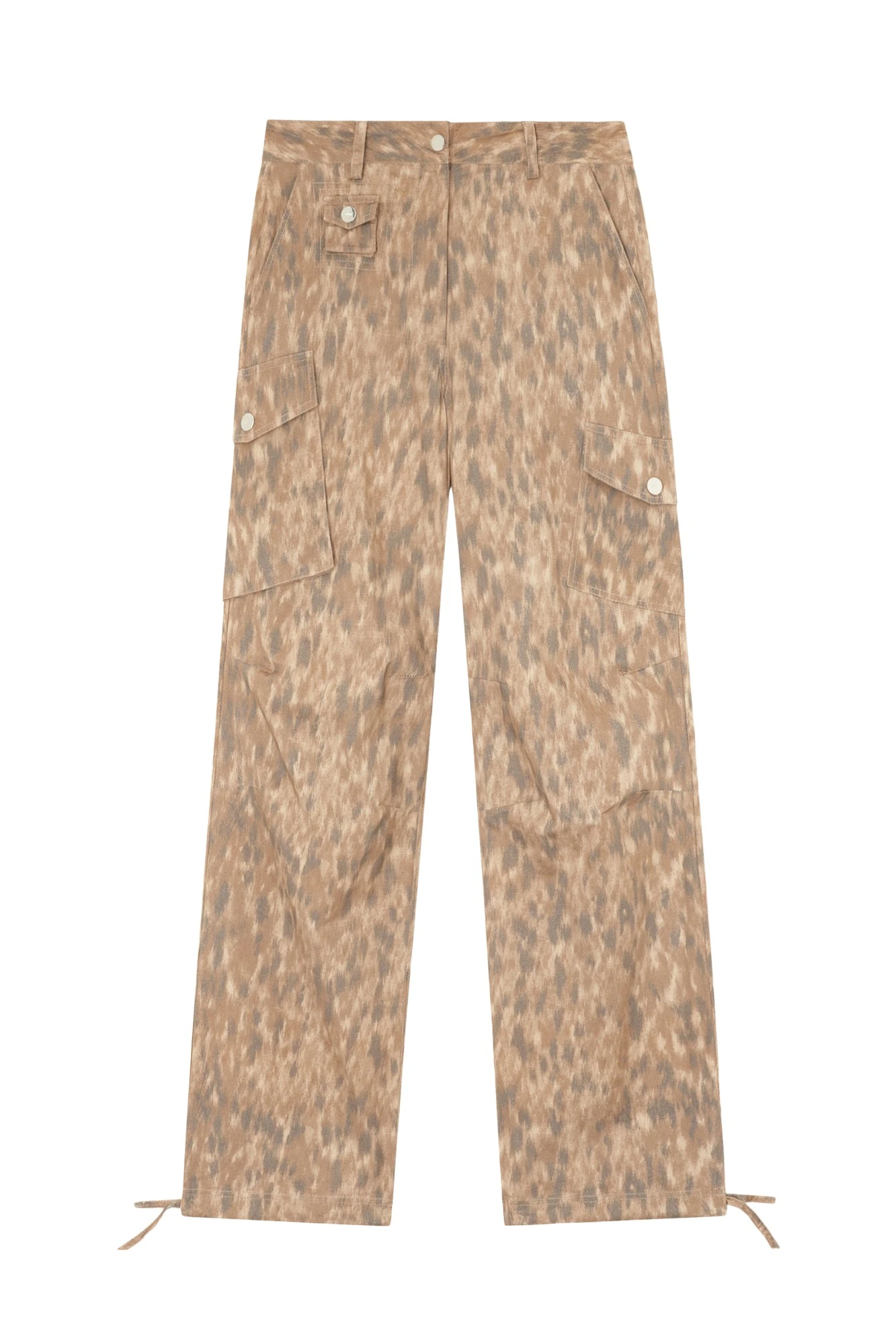 Ganni Cargo Pants in Printed Cotton