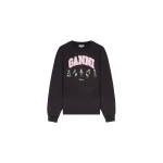Ganni Daisy Duck Black Sweatshirt Top