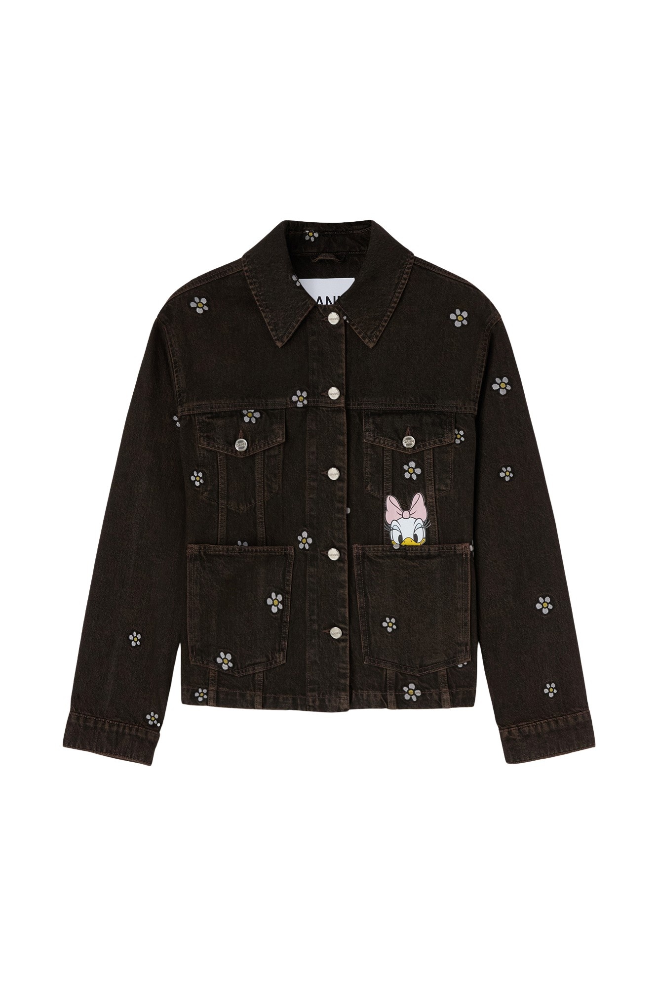 Ganni Daisy Duck Denim Oversized Jacket