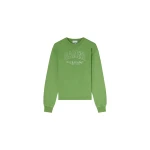 Ganni Daisy Duck Green Long-sleeve T-shirt Top