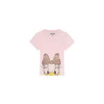 Ganni Daisy Duck Pink Baby Fit T-shirt Top