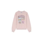 Ganni Daisy Duck Pink Comic Sweatshirt Top