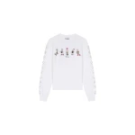 Ganni Daisy Duck White Long-sleeve T-shirt Top