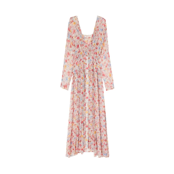 Ganni Dress in Floral Silk