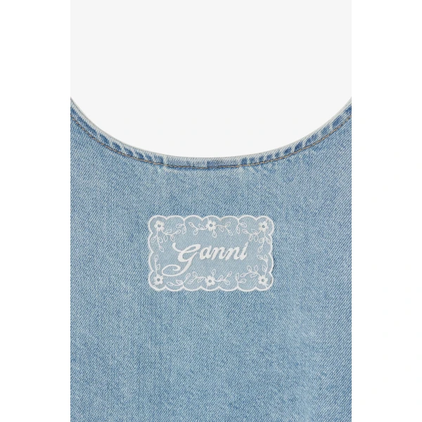 Ganni Dress in Lightweight Denim, view 5