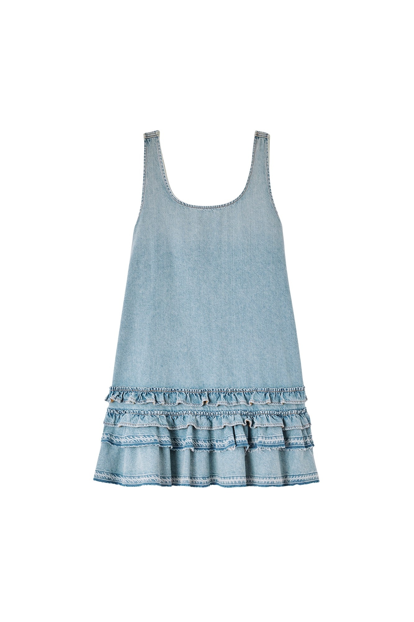 Ganni Dress in Lightweight Denim