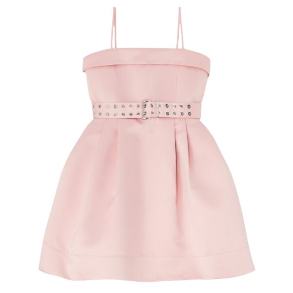 Ganni Dress in Pink Satin