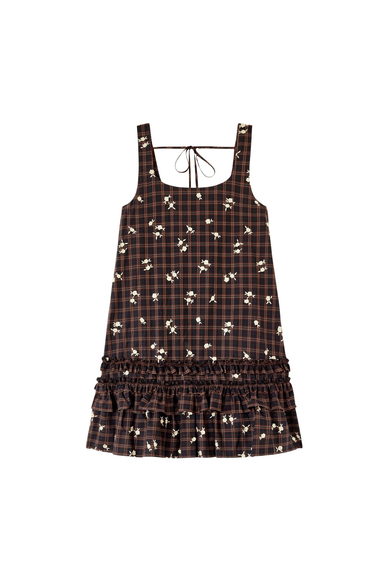 Ganni Dress in Printed Check