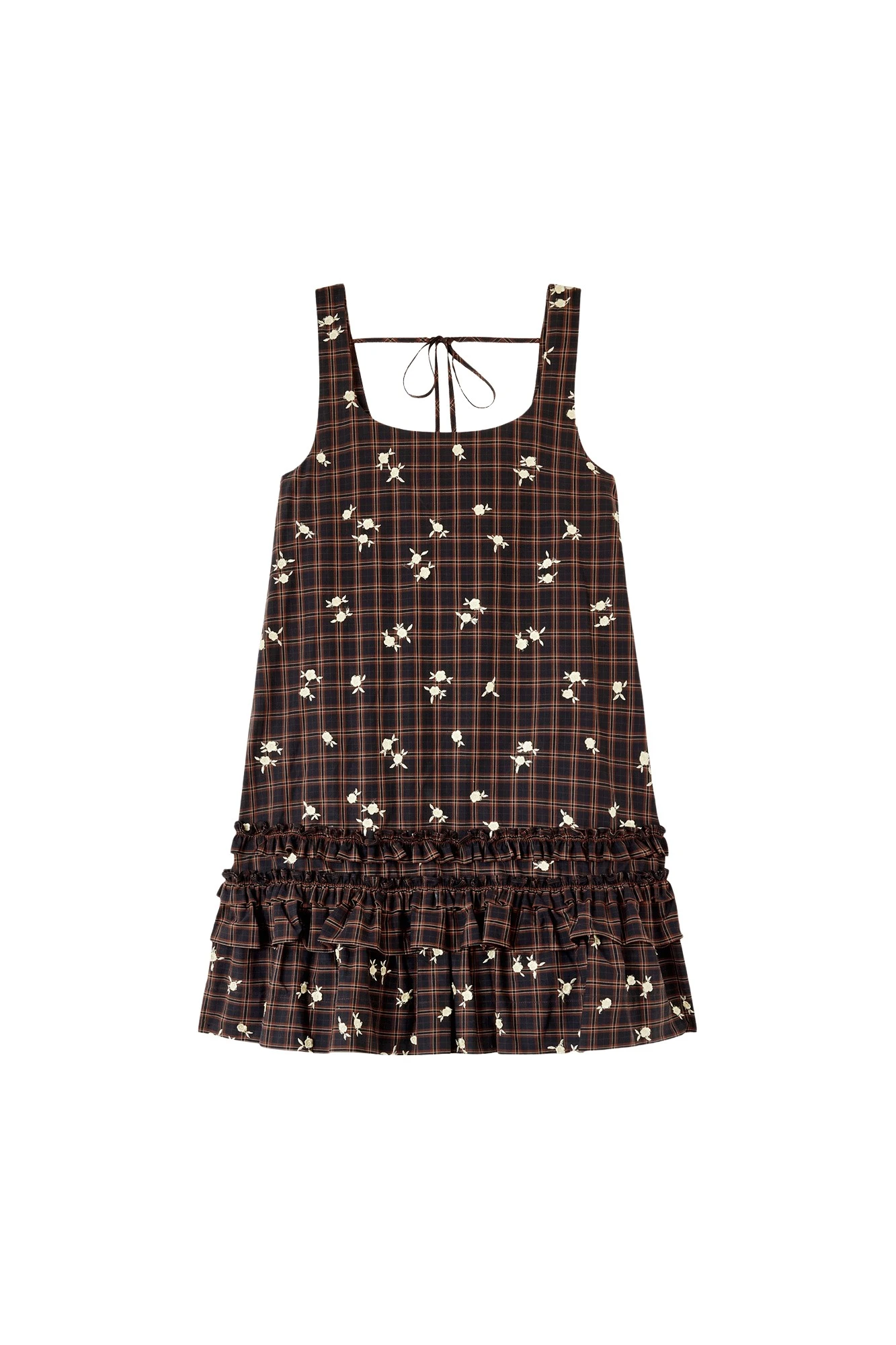 Ganni Dress in Printed Check