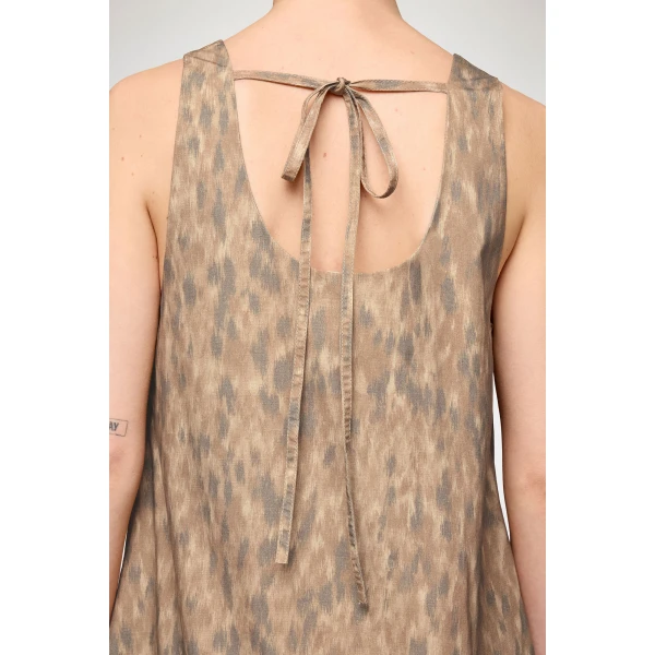 Ganni Dress in Printed Cotton, view 5