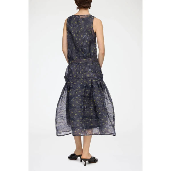 Ganni Dress in Shibori Organza, view 3