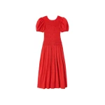 Ganni Dress in Smocked Cotton
