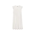 Ganni Dress in White Cotton