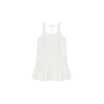 Ganni Dress in White Cotton