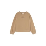 Ganni Essentials Crewneck with Washed Effect Top