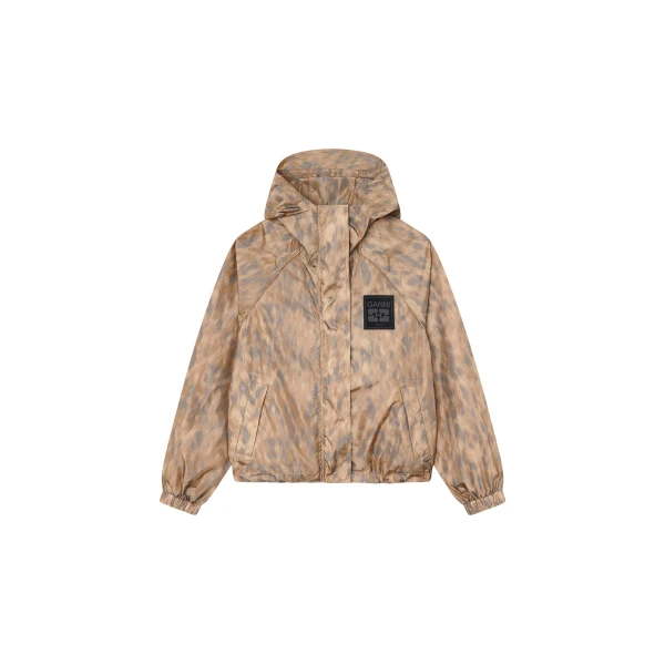 Ganni Flyweight Jacket in Printed Nylon