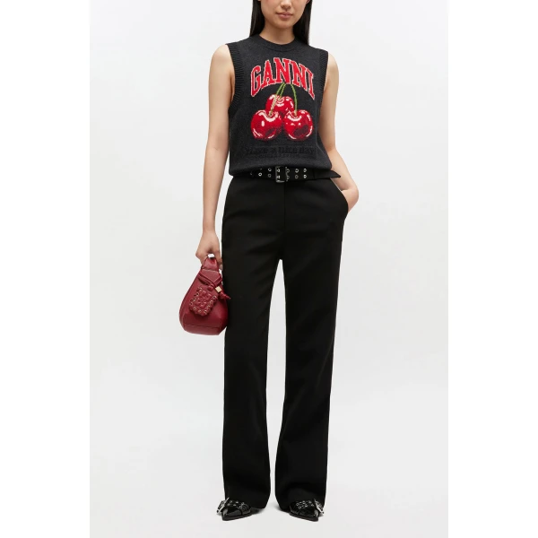 Ganni Graphic Wool Vest, view 3