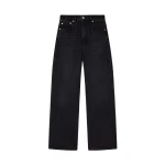 Ganni Izey Jeans in Black Rigid Denim