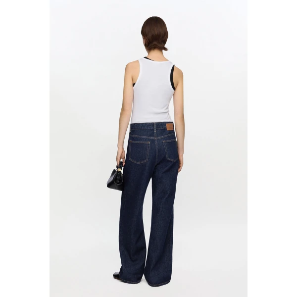 Ganni Izey Jeans in Dark Rinse Denim, view 3
