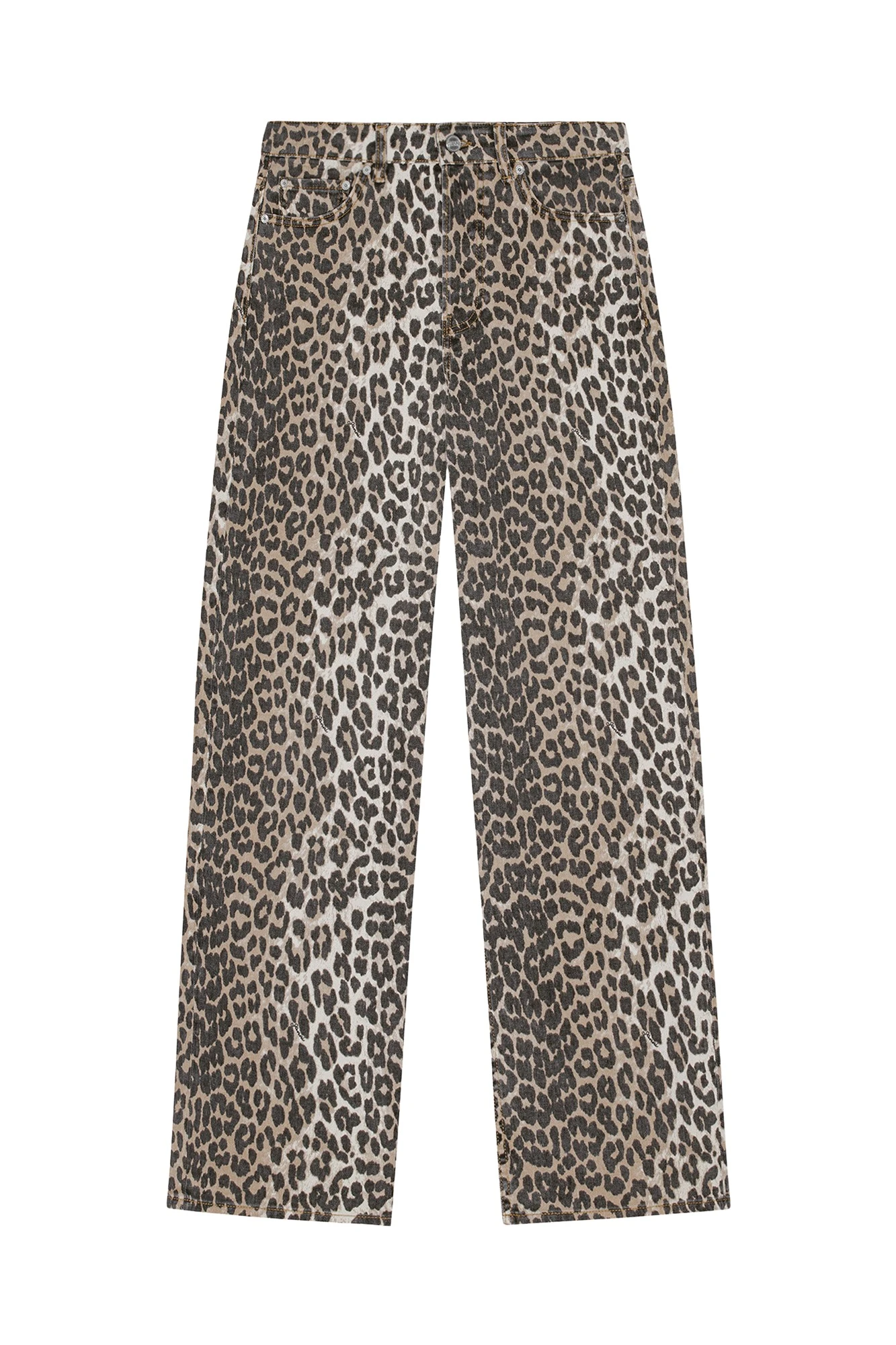 Ganni-Izey-Jeans-in-Leopard-Print-445865_nobg Ganni Izey Jeans in Leopard Print