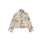 Ganni Jacket in Laminated Zebra