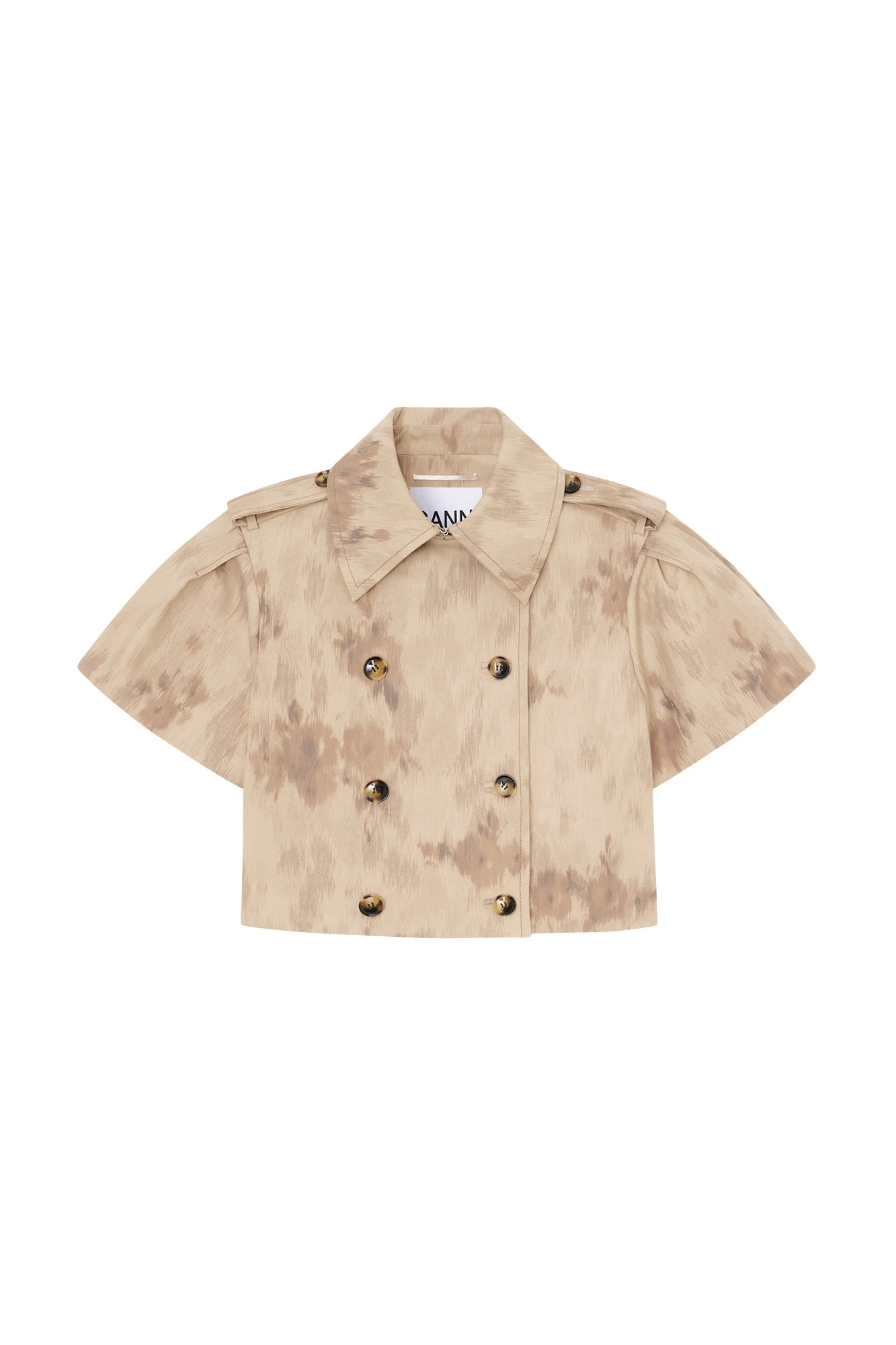 Ganni-Jacket-in-Printed-Cotton-495488_nobg Ganni Jacket in Printed Cotton