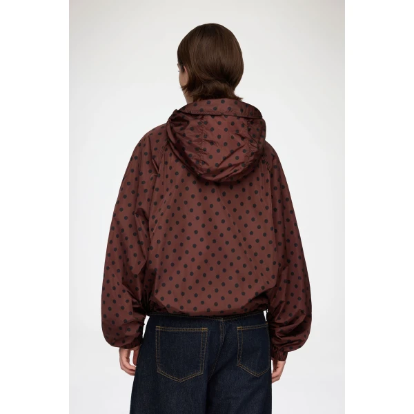Ganni Jacket in Printed Nylon, view 4