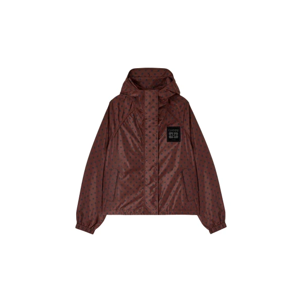 Ganni Jacket in Printed Nylon