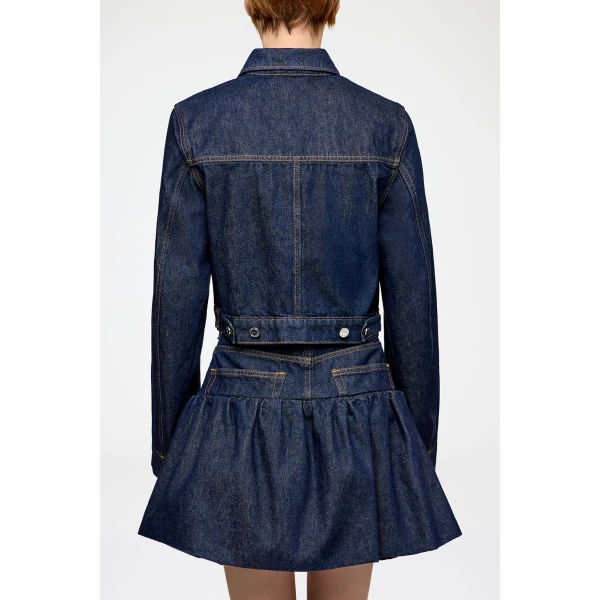 Ganni Jacket in Rinse Denim, view 3