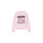 Ganni-Jumper-with-Crab-139689_nobg Ganni Jumper with Crab Knit