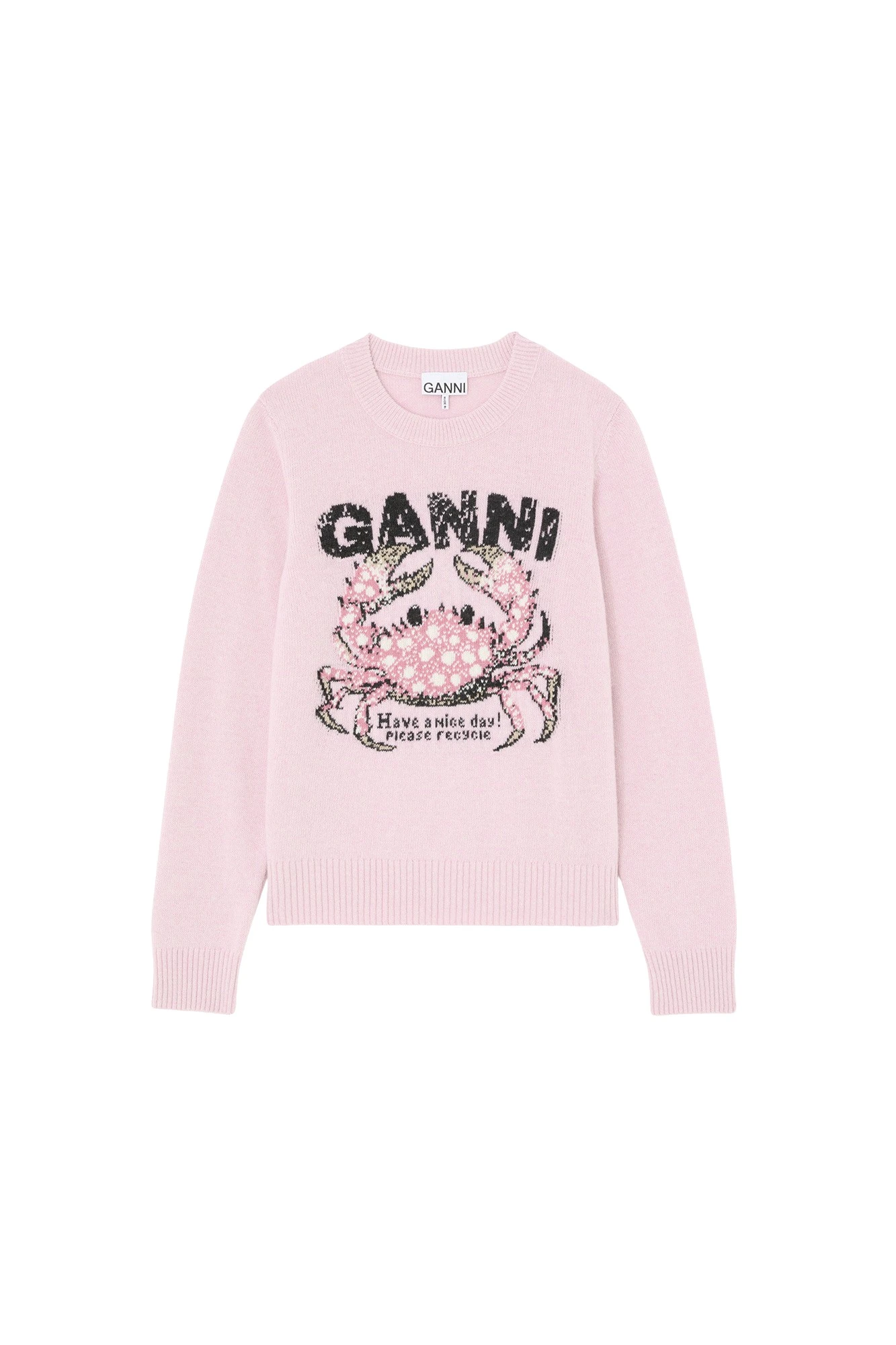 Ganni-Jumper-with-Crab-139689_nobg Ganni Jumper with Crab Knit