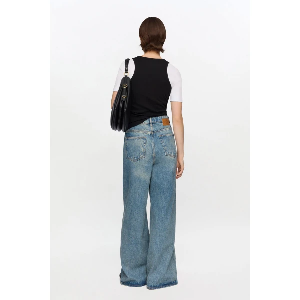 Ganni Lari Jeans in Tint Rigid Denim, view 3