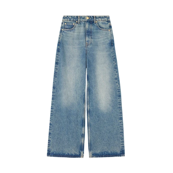 Ganni Lari Jeans in Tint Rigid Denim