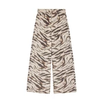 Ganni Lari Wide Jeans in Zebra Denim