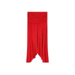 Ganni Long Skirt in Red Marl Mesh