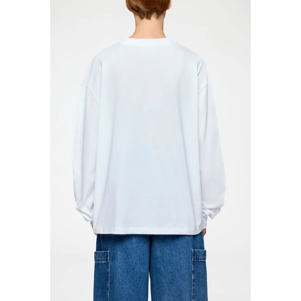 Ganni Long-sleeve T-shirt with Raspberries Top, view 4