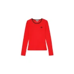 Ganni Long-sleeve Top in Red