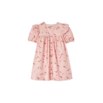 Ganni Mini Dress in Pink Cotton