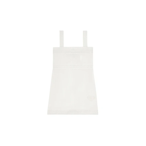 Ganni Mini Dress in White Cotton