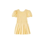 Ganni Mini Dress in Yellow Cotton