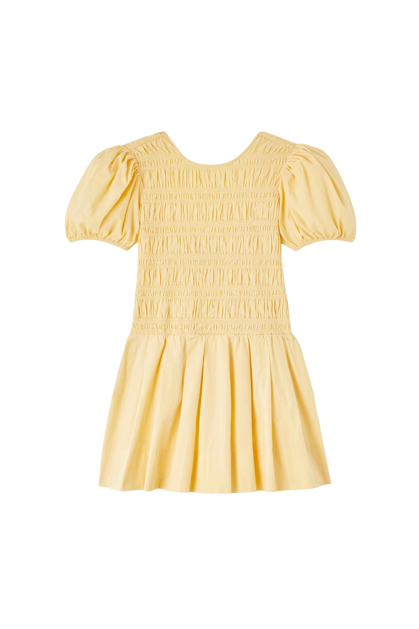 Ganni-Mini-Dress-in-Yellow-Cotton-495093_nobg Ganni Mini Dress in Yellow Cotton