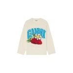 Ganni-Oversized-Jumper-with-Strawberry-411506_nobg Ganni Oversized Jumper with Strawberry Knit