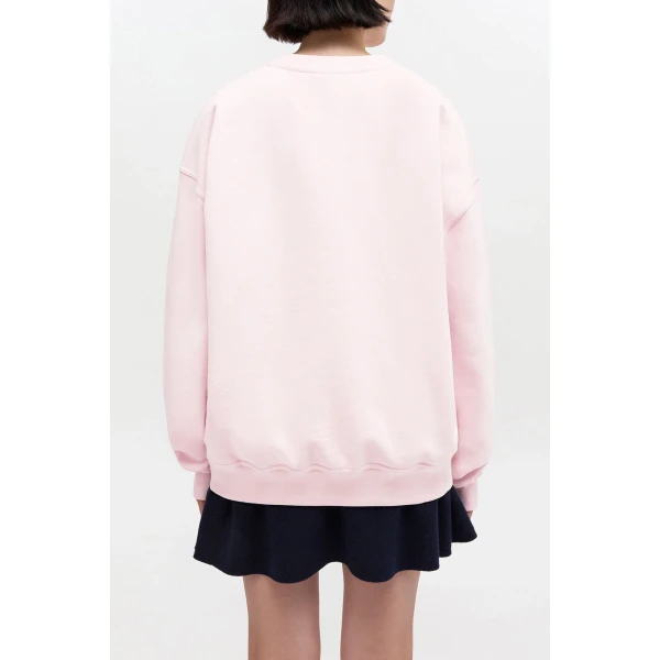 Ganni Pink Poodle Sweatshirt Top, view 3