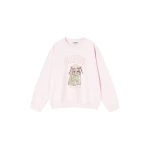 Ganni Pink Poodle Sweatshirt Top